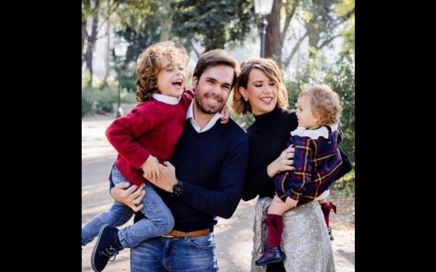 Ana Garcia Martins (A Pipoca Mais Doce) e Ricardo Martins Pereira com os filhos, Mateus e Benedita