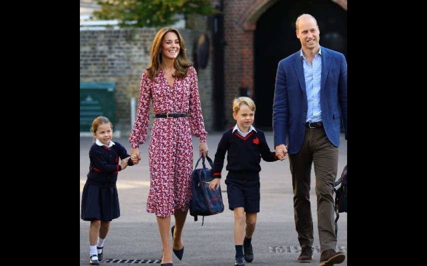 Kate e William com os filhos, George e Charlotte