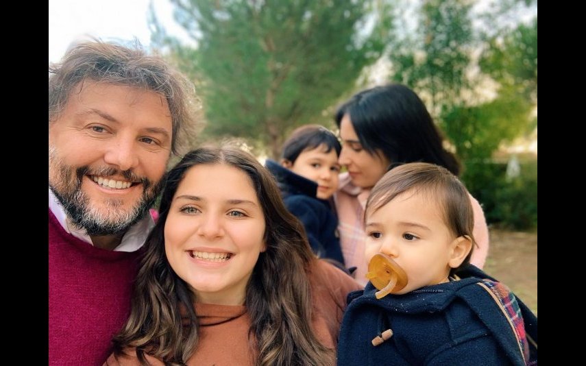 César Mourão e a família