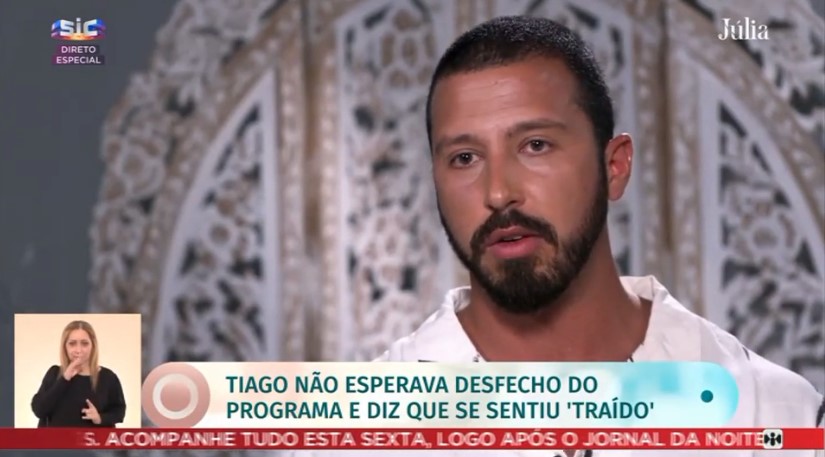 Tiago Jaqueta admitiu que traiu Dina guedes com Anna durante a lua de mel. O noivo de Casados à Primeira Vista assume-se arrependido, numa entrevista que concedeu a Júlia Pinheiro.