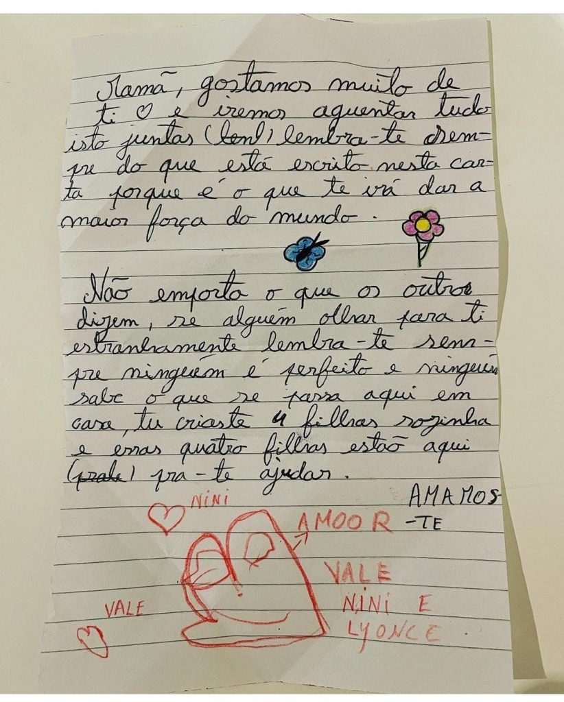 Luciana Abreu mostra carta das filhas após acusações de Daniel Souza