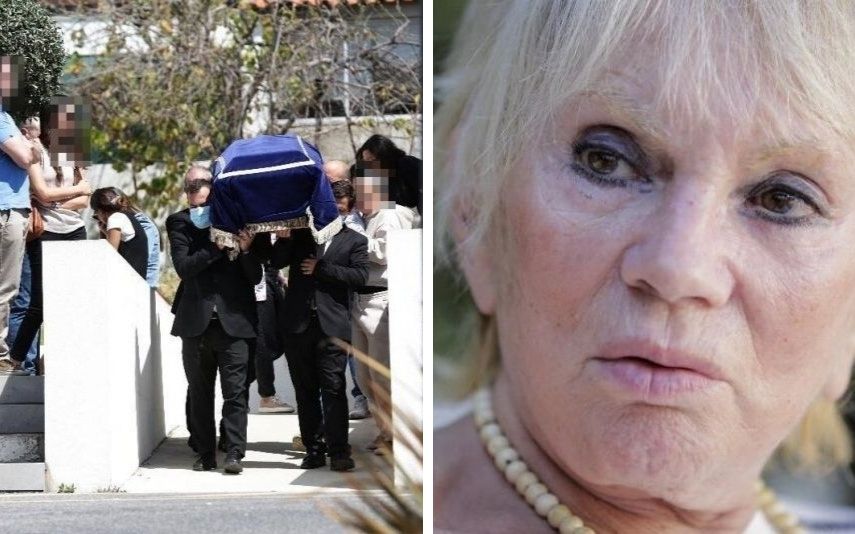 O funeral emotivo do filho da atriz Florbela Queiroz