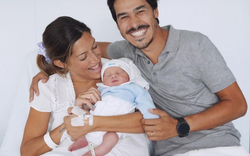 Francisco Garcia e Sofia Guedes foram pais de Francisco. Veja aqui os primeiros momentos de vida do menino