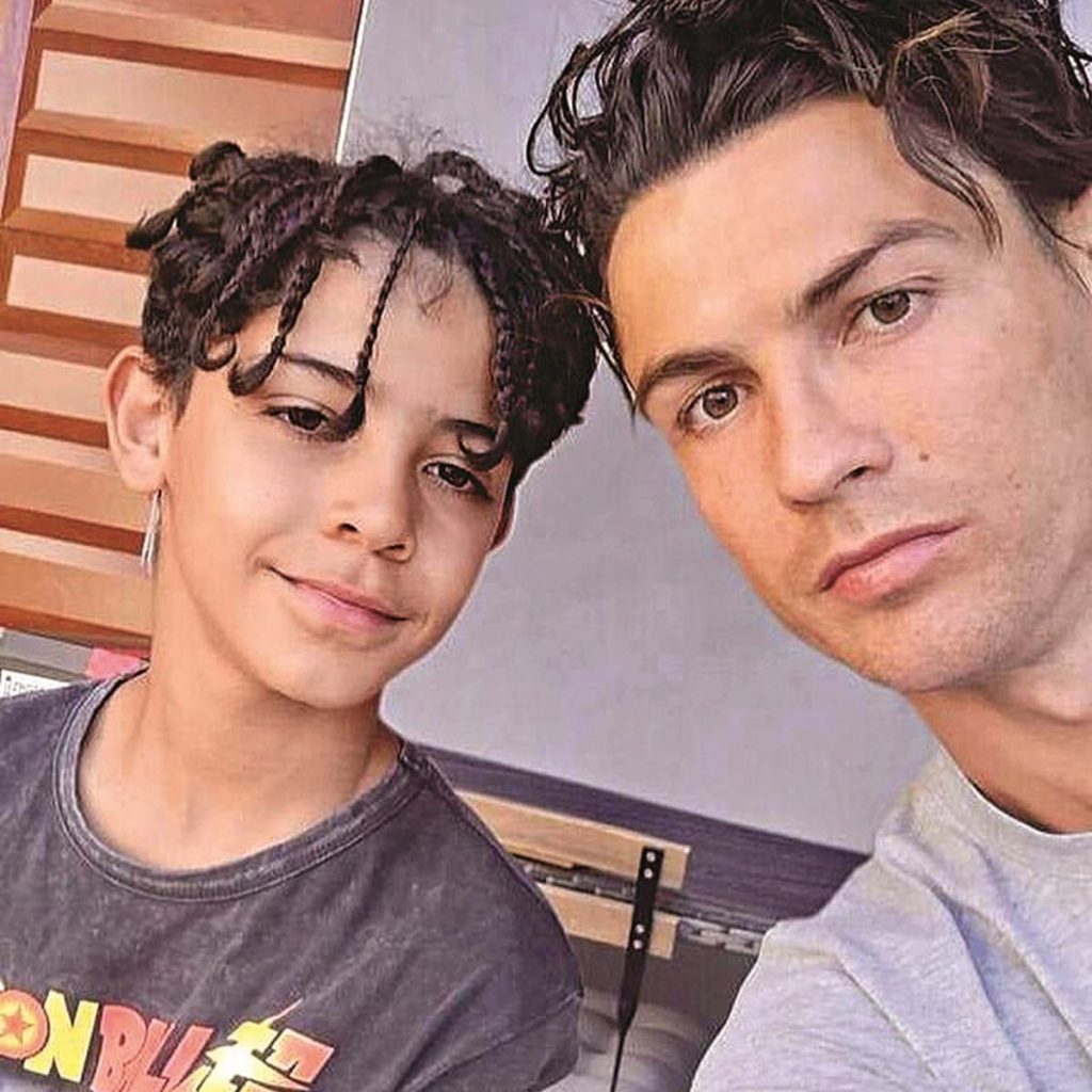 Cristiano Ronaldo com o filho Cristianinho