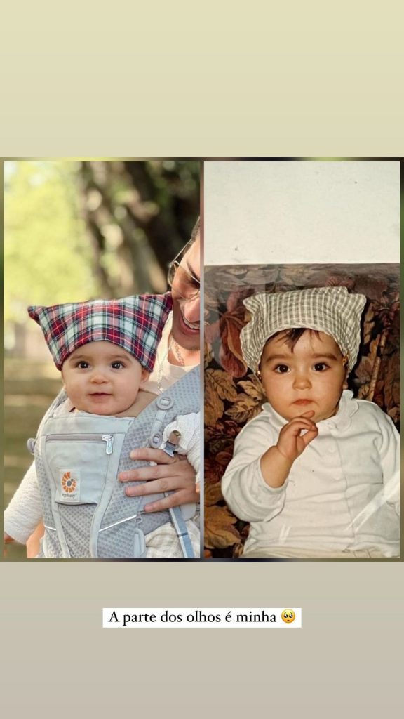 Angie Costa partilhou uma fotografia rara da sua infância e destacou as semelhanças com filho: "Eu em bebé. Ou será o Martim?"