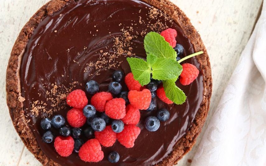 Experimente esta tarte de chocolate