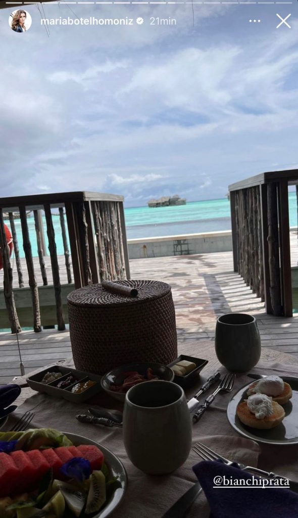 Maria Botelho Moniz está de férias nas Maldivas