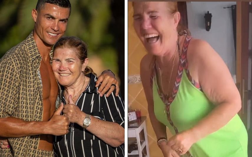 Dolores Aveiro está a aproveitar o bom tempo do Algarve. Nas redes sociais, a filha Katia Aveiro, mostrou um vídeo da matriarca a dançar e a mexer o bumbum: "Ela acorda assim todos os dias", garante a irmã do craque.