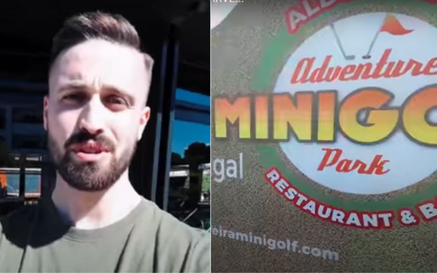 O youtuber Diogo Inácio está a desfrutar de uns dias no Algarve e passou uma tarde no MiniGolf Adventure Park, situado no Hotel Ondamar, em Albufeira: "Estou a curtir bastante".