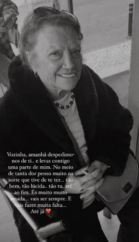 Depois de ter perdido o pai, Bárbara Lourenço está agora de luto pela avó. A atriz escreveu uma emotiva mensagem de despedida: "Penso muito na sorte que tive de te ter"