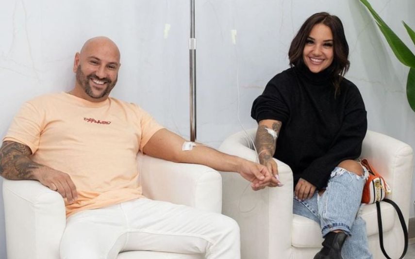 Joana Diniz e o namorado, Flávio Miguel, recorreram a uma clínica para fazerem soroterapia. A ex-Casa dos Segredos garante: "A minha pele fica logo nutrida".