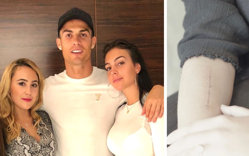 Ivana Rodríguez mostrou o resultado da primeira tatuagem que fez, uma homenagem à namorada de Cristiano Ronaldo. Mas há quem não tenha percebido o gesto.