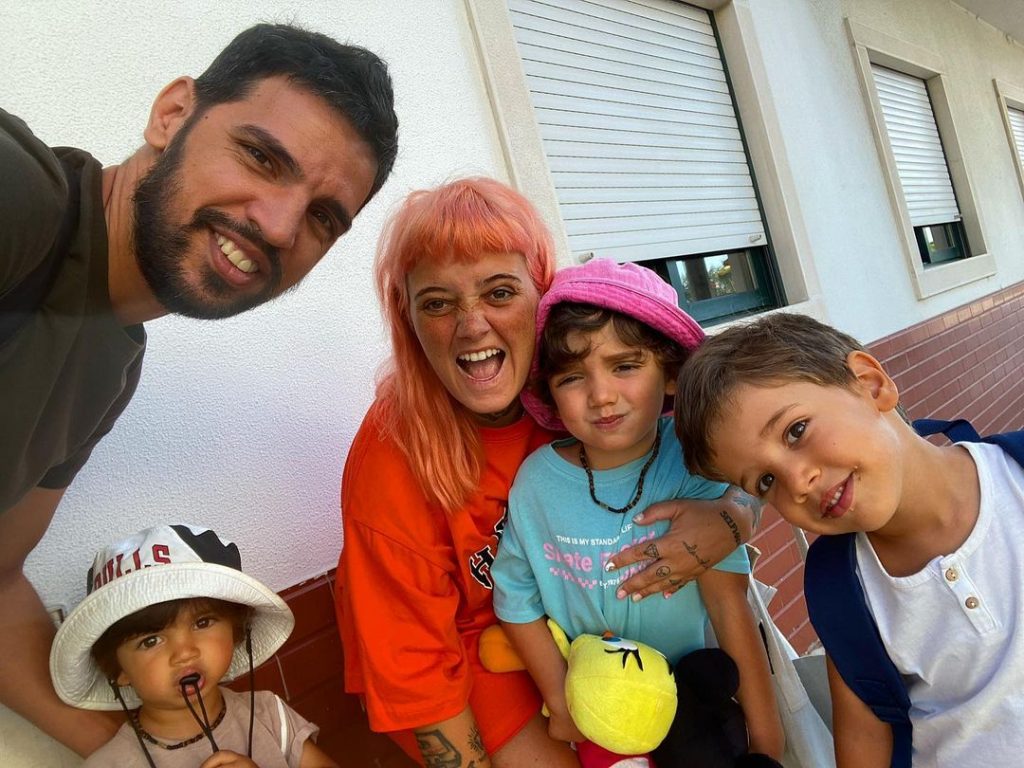 Carolina Deslandes, Diogo Clemente e os filhos
