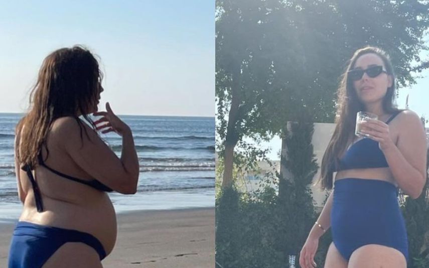Ivana Rodríguez conta que aos seis meses de gravidez já tinha engodado 20 quilos. Veja as fotos do antes e depois.