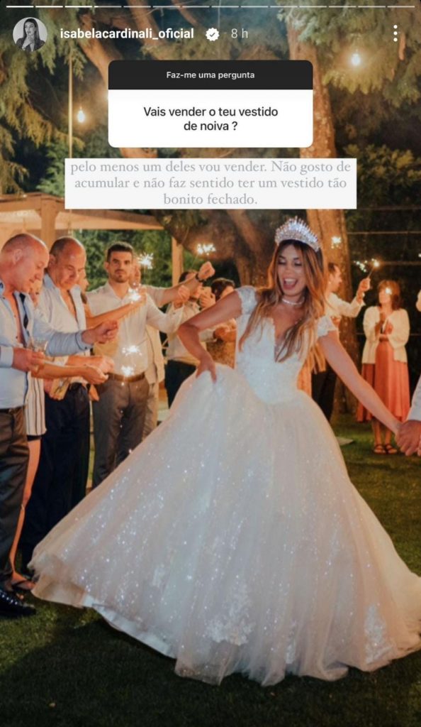 Isabela Cardinali veste-se de noiva e fãs questionam "Não te magoa"