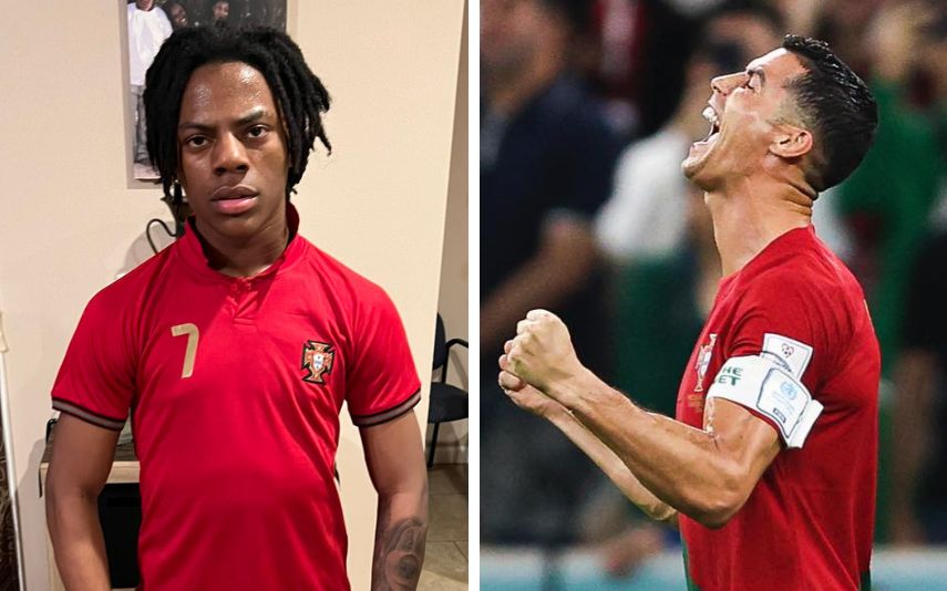O youtuber de sucesso IShowSpeed é fã incondicional de Cristiano Ronaldo e chorou baba e ranho no jogo de Portugal contra Marrocos.