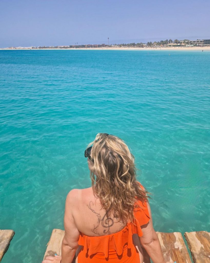Mónica Sintra de férias em Cabo Verde