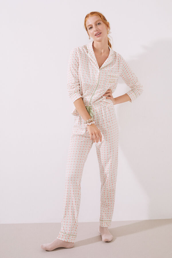 Pijama camiseiro 100% algodão losangos - Women's Secret - 16,99 €