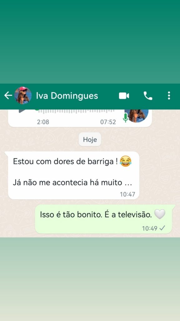 Cristina Ferreira partilhou no Instagram uma mensagem privada que recebeu de Iva Domingues, onde esta se mostra ansiosa.