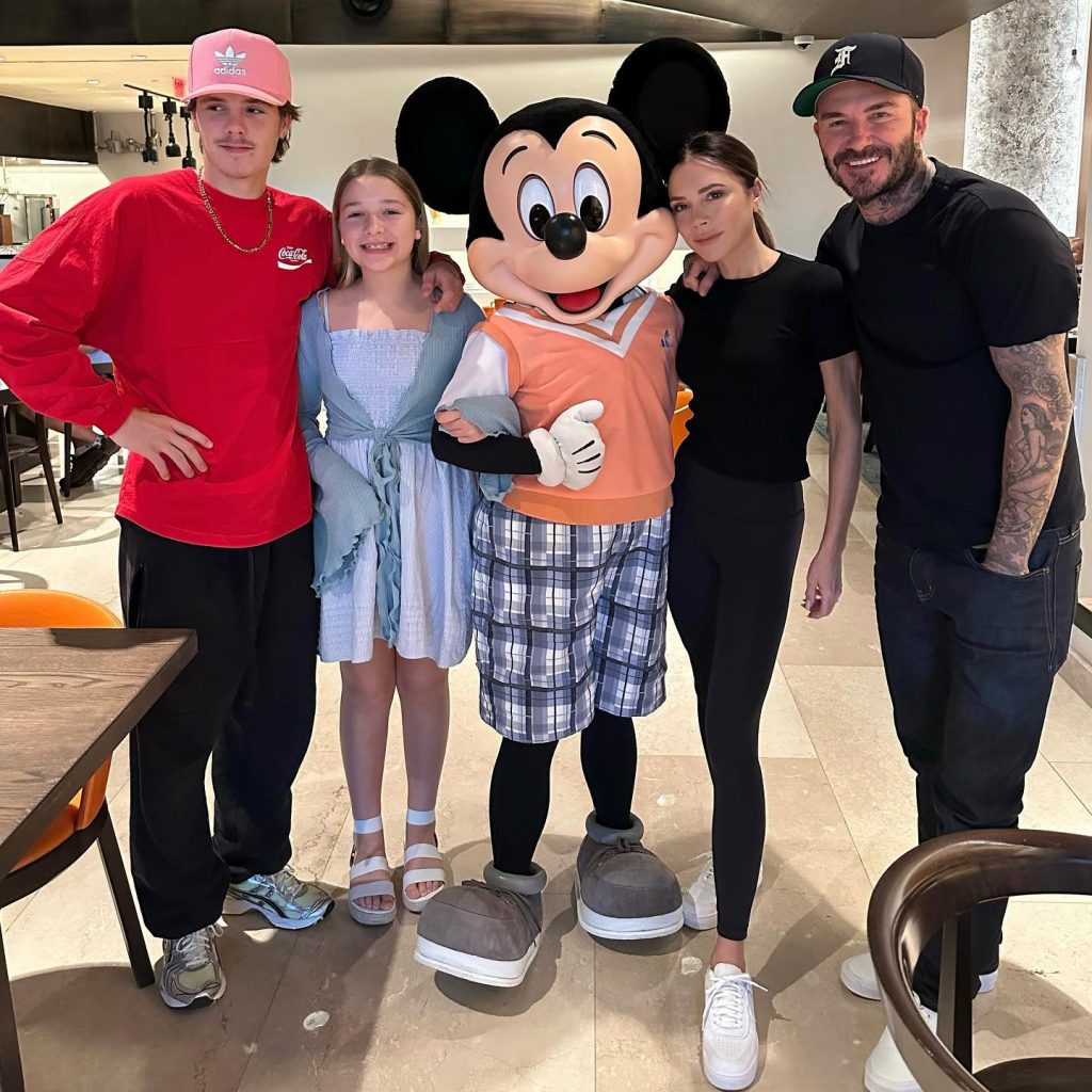 David Beckham e a família