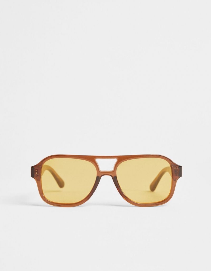 Óculos retro efeito de padrão de tartaruga - Bershka - 12,99 €