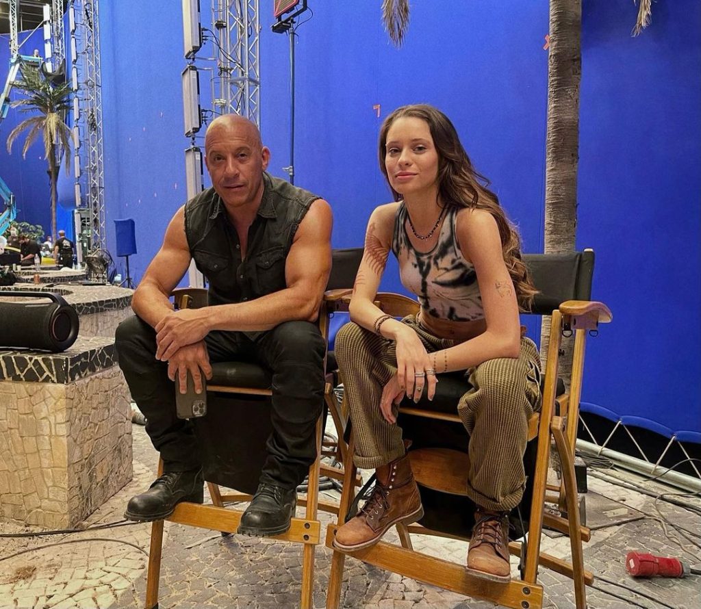 Daniela Melchior com Vin Diesel