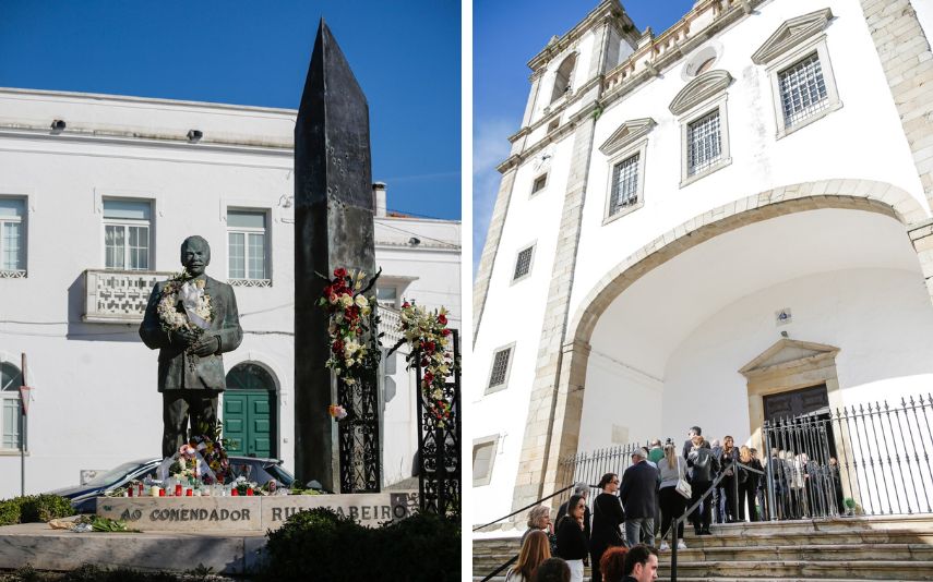 Rui Nabeiro, fundador da Delta Cafés, está a ser homenageado em Campo Maior. Aplausos e emoção marcam as cerimónias fúnebres do comendador, que morreu aos 91 anos.