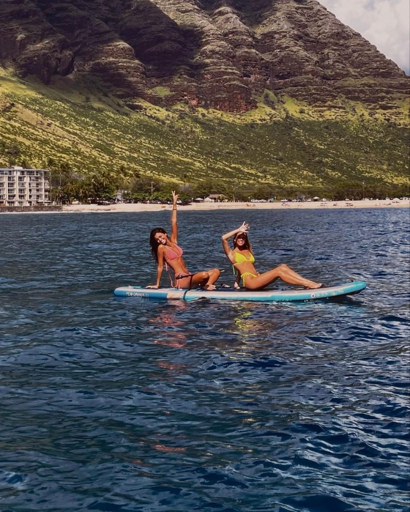 Margarida Corceiro e Kika Cerqueira Gomes no Hawaii