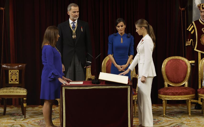 Rainha Letízia, Felipe VI e Princesa Leonor