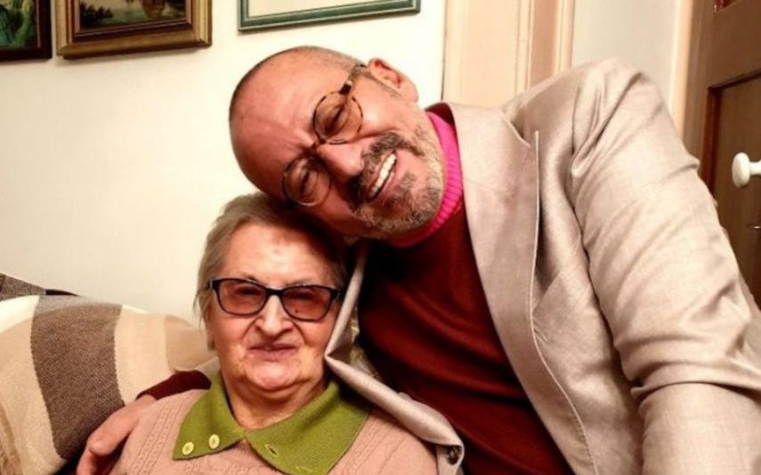 Manuel Luís Goucha com a mãe