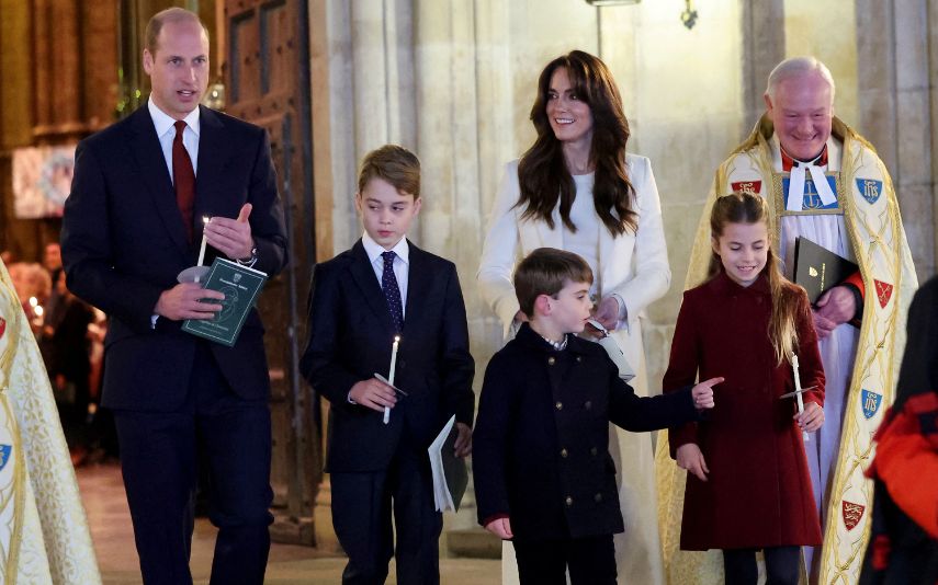 Família ReaL. Príncipes de Gales com os filhos